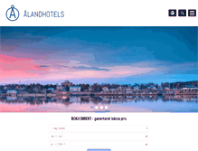 Tablet Screenshot of alandhotels.fi